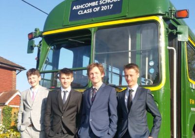 Vintage bus hire for school proms